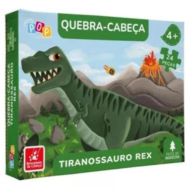 Imagem de Colecao pop - quebra cabeça 24 pecas dinossauro - Brincadeira de Crian