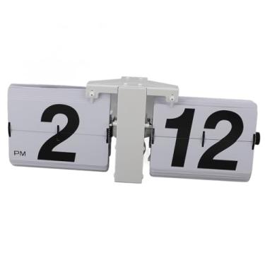 Imagem de Relógio de Flip Vintage, Relógio Mecânico Retro Digital Relógio para Baixo para Obter Uma Parede Em pé de Mesa Pendurada 12h Com Flip Relógio, Relógio de Flip de Mesa, (tudo