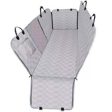 Imagem de Capa Protetora Impermeável para Banco Traseiro de Carro MADOG Tamanho Universal, Protege contra Pelos, Sujeira e Acidentes, Fácil de Limpar e Instalar, Ideal para Viagens (cor: Cinza)