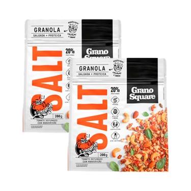 Imagem de Kit 2X: Granola Salt Tomate com Manjericão Sem Glúten GranoSquare 200g