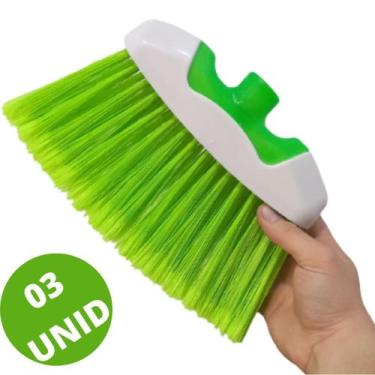 Imagem de kit Vassoura Multiuso Nylon Record  C/ CABO Qualidade Resistente