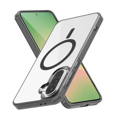 Imagem de Lunivop Capa rígida para Samsung Galaxy A36/Galaxy A56 [compatível com Magsafe] Capa magnética resistente a amarelamento transparente para 17.0 cm 2024 Rugged Best Phone Cases Preto