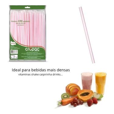 Imagem de Canudo Grosso P  Festa bebidas mais densas  caipirinha rosca Milkshake