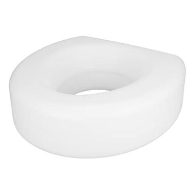 Imagem de Assento de Vaso Sanitário Elevado Com Fechadura de Segurança, Riser de Assento Elevado de Plástico Leve para Idosos, Desativados, Fixados Em Cima do Banheiro de Cerâmica,