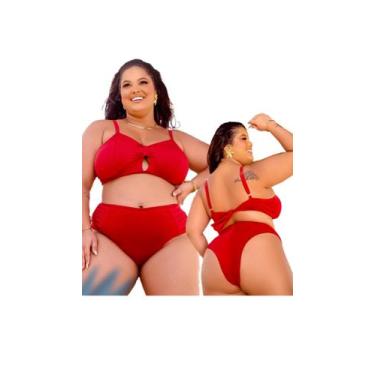 Imagem de Conjunto Biquíni Plus Size Cintura Alta Fio Duplo Lateral Larga - STAR