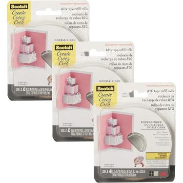 Imagem de Scotch Rolos Recarga Planador Fita Avançada Atg 085-R, 1/4 Polegada Por 36 Jardas, 2 Rolos/Caixa, Pacote 3