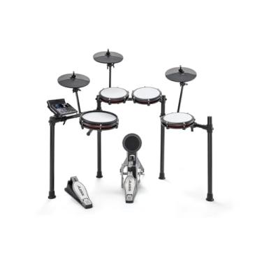 Imagem de Alesis Bateria Eletrônica Nitro Max Kit | 8 Peças, Pele Mesh, Bluetooth, 32 Kits Premium, 440 Sons, USB MIDI, App Melodics, Entrada Auxiliar, Rack Estável