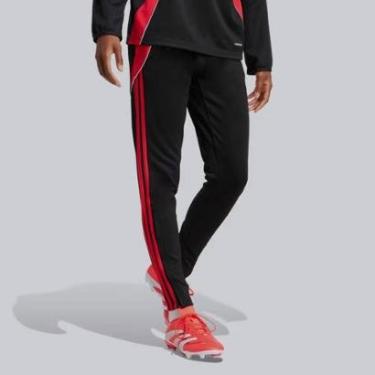 Imagem de Calça Adidas Tiro 24 Feminina Preta e Vermelha-Feminino
