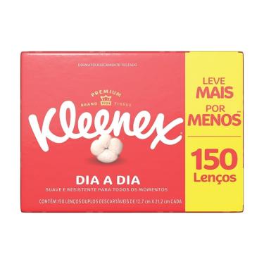 Imagem de Lenço de Papel Kleenex Dia a Dia 150 Unidades Leve Mais por Menos