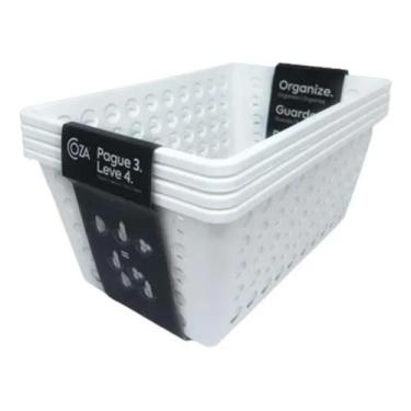 Imagem de Kit Coza Cesta Organizadora, 28.8 x 19.1 x 12.3 cm Leve 4 Pague 3, Bra
