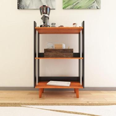 Imagem de Aparador Para Sala Cantinho Do Café Com Pés De Madeira Maciça - Movlar
