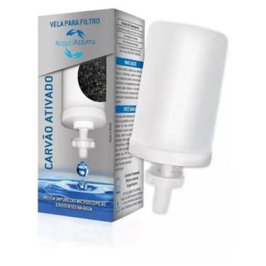 Imagem de Vela para Filtro de Barro com Carvão Ativado  Acqua Azzurra Original