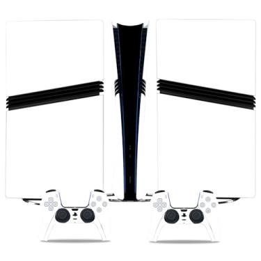 Imagem de Adesivo Skin para PS5 Pro Digital Edition, decalque de vinil, capa protetora para console de jogos e controle (branco)