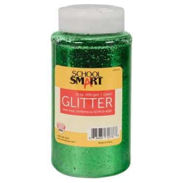 Imagem de School Smart S2004133 Craft Glitter, frasco de 450 g, verde