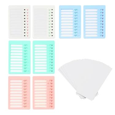Imagem de Lxmxgk Tabela de tarefas em branco de 8 peças com 10 papelão de substituição, tabela de tarefas para crianças, várias crianças, quadro de tarefas de lista de tarefas, gráfico de rotina deslizante,