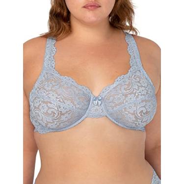 Imagem de Smart & Sexy Sutiã feminino de renda sem forro com aro, disponível em pacotes individuais e 2 unidades, Água mineral, 38DD