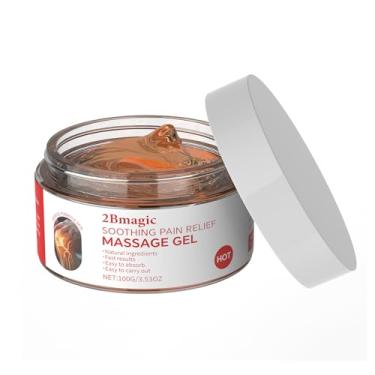 Imagem de 2Bmagic Gel de massagem, alívio da dor calmante, creme de massagem calmante - músculo rápido para joelhos, lombar, pescoço, etc.