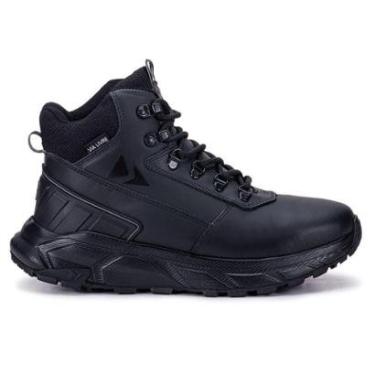 Imagem de Bota Masculina Couro Legítimo Coturno Eva Extra leve Macio Original Trilha-Masculino