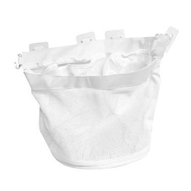 Imagem de Esquirla Organizador de brinquedos de banho de malha para parede, grande abertura, multifuncional, suporte para brinquedos de banheira, chuveiro, banheiro,