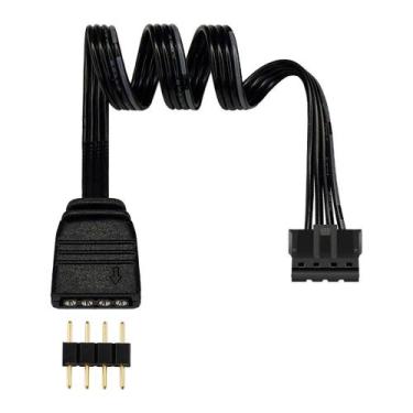 Imagem de Adaptador led rgb 12v 4 pinos para controladoras 6 pinos - COOLMOON