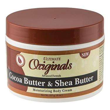 Imagem de Originals by Africa's Best Creme Hidratante Corporal Com Manteiga De Cacau E Karité, Mistura Superior Ingredientes Naturais Para Uma Pele Aveludada, Macia Nutrida, Pote 8 Oz
