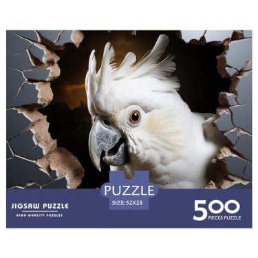 Imagem de Pássaro para adultos divertido 500 peças animal 3D quebra-cabeça brinquedo intelectual alívio de estresse brinquedo educativo decoração de casa desafio educativo 500 peças (52 x 38 cm)