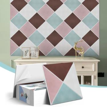 Imagem de Pacote com 12 painéis acústicos, painéis autoadesivos à prova de som para paredes, painéis de parede de tijolo acústico retrô 3D, azulejos decorativos para estúdio, casa, escritórios, 30 cm x 30 cm x