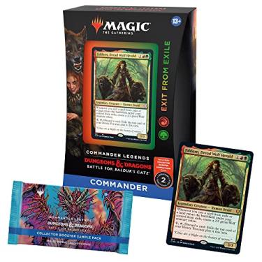 Imagem de Magic: The Gathering Commander Legends: Battle for Baldur’s Gate Commander Deck – Exit from Exile + Collector Booster Sample Pack