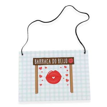 Imagem de Placa Fantasia - Festa Junina - Barraca do Beijo