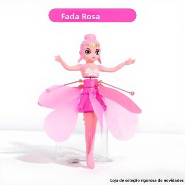 Imagem de Mini Helicóptero Luminoso Giratório Boneca Princesa Brinquedo De Voo C