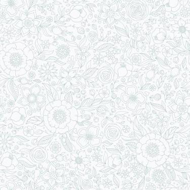 Imagem de EaseStick Papel de parede floral boho verde e branco descasque e cole papel de parede botânico esboço pré-colado papel de contato floral 45 x 406 cm impermeável removível flor mural papel de parede