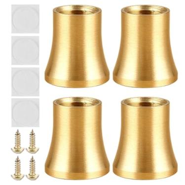 Imagem de Pés Para Móveis - 4 Peças Pés Para Cómoda - Pés de Mobiliário Resistentes e Antiderrapantes para Cadeira Criado-Mudo Armário Cozinha Cómoda Cama Secretária