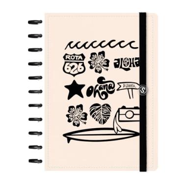 Imagem de Caderno de Disco Inteligente Iscool G+ Ohana Elementos Nude 140Fls