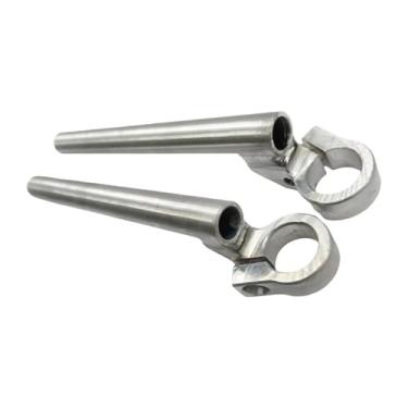 Imagem de Mqetly 2 peças de guidão de motocicleta com clipe para substituição, guidão resistente para motocicleta, para reparo de garagem ao ar livre e corrida