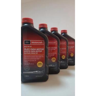 Imagem de Kit 4 Óleo 0W20 Motorcraft 1L Original Ford Sintético