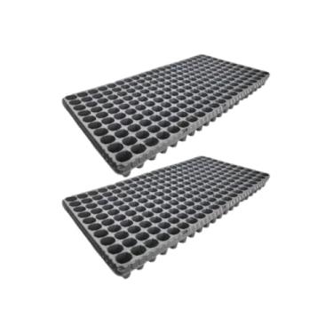 Imagem de Kit com 2 Bandejas Sementeira 200 Células Cada Para Folhosas Hortaliças
