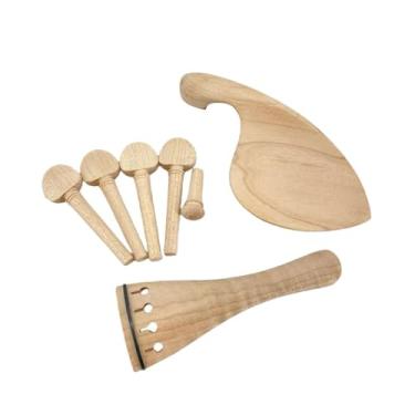 Imagem de Almencla Conjunto de 7 Peças de Violino de Bordo 4/4, Substituição de Apoio de Queixo para Iniciantes