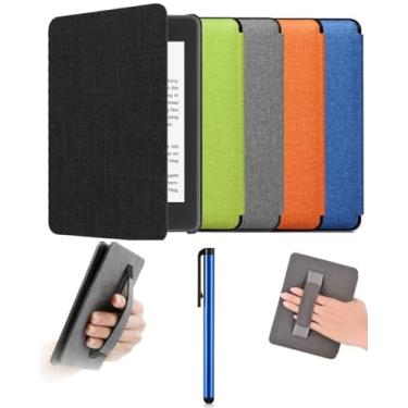 Imagem de Capa Compatível Com Novo Kindle 11ª Geração 2024 e 2022 (RS23CV e C2V2L3) + Caneta Touch - Rígida Com Alça - Sistema de Hibernação - Fechamento Magnético - ®Youtek (Azul)