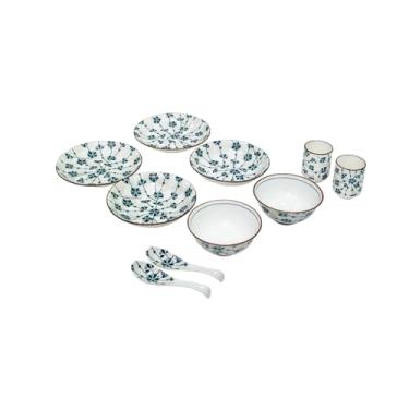 Imagem de Estilo pastoral retrô doméstico requintado simples e prático utensílios de mesa de cerâmica - comida para 2 pessoas (10 peças)