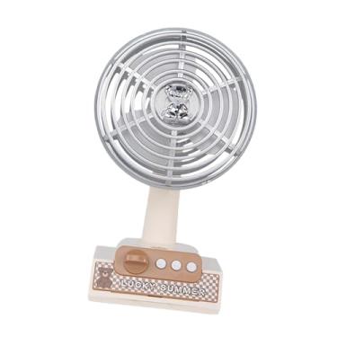 Imagem de Generic Ventilador de mesa pequeno USB recarregável ventilador de refrigeração de ar para viagem dormitório cozinha, Branco