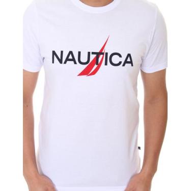 Imagem de Camiseta Nautica Masculina Red Logo Graphic Branca, M/M