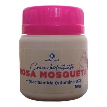 Imagem de Creme Hidratante Rosa Mosqueta Com Niacinamida Vitamina B3 - Nativa Br