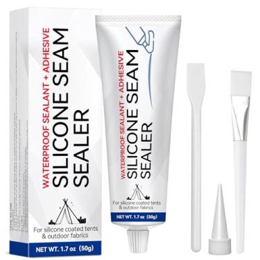 Imagem de SIVECONE SEACER SEACER, kit de reparo de barraca para almofadas de dormir, jaquetas, tendas e tecido externo | Repara rasgos, vedações de costuras em nylon, lona e vinil