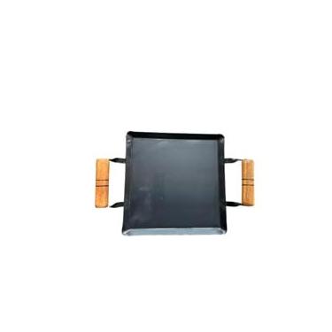 Imagem de Chapa Chapeira Bifeteira 30x30 em Aço Resistente, Ideal para Uso em Fogões ou Churrasqueiras Versátil, Prática e Durável, Perfeita para Grelhar Carnes, Legumes e Hambúrgueres com Eficiência