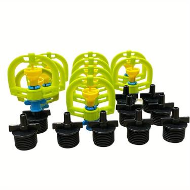 Imagem de 10 peças de microirrigação por gotejamento verdes, spray de água para gramado de jardim, sistema de irrigação, irrigador de plantas, irrigador de jardim, irrigador (1/2)