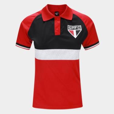 Imagem de Camisa Polo São Paulo Triple Feminina - SPR, Vermelho, M