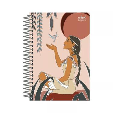 Imagem de Caderno Universitário Pocahontas 10 Matérias 160 Folhas Office Basics Capa Estampada