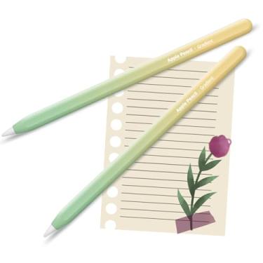 Imagem de Apple Pencil Skin [2 unidades] Capa de vinil premium ultrafina 3M Greenguard Gold Ink Apple Pencil – 2ª geração e Pro (G06)