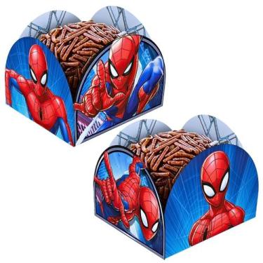 Imagem de Forminha De Doces Homem Aranha Festa Aniversário 50unid - Regina Festa
