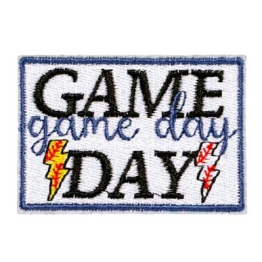 Imagem de AAVEDGE Remendos de beisebol e softbol para roupas, aplique de tecido bordado para dia de jogo, esportes faça você mesmo adesivos duráveis para roupas, jeans, mochilas, jaquetas, chapéus, roupas